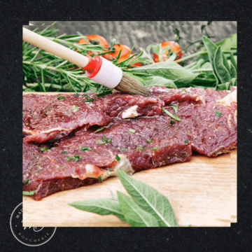 Boucherie Madina Daoudi - 
Bavette de boeuf marinée (250GR)  